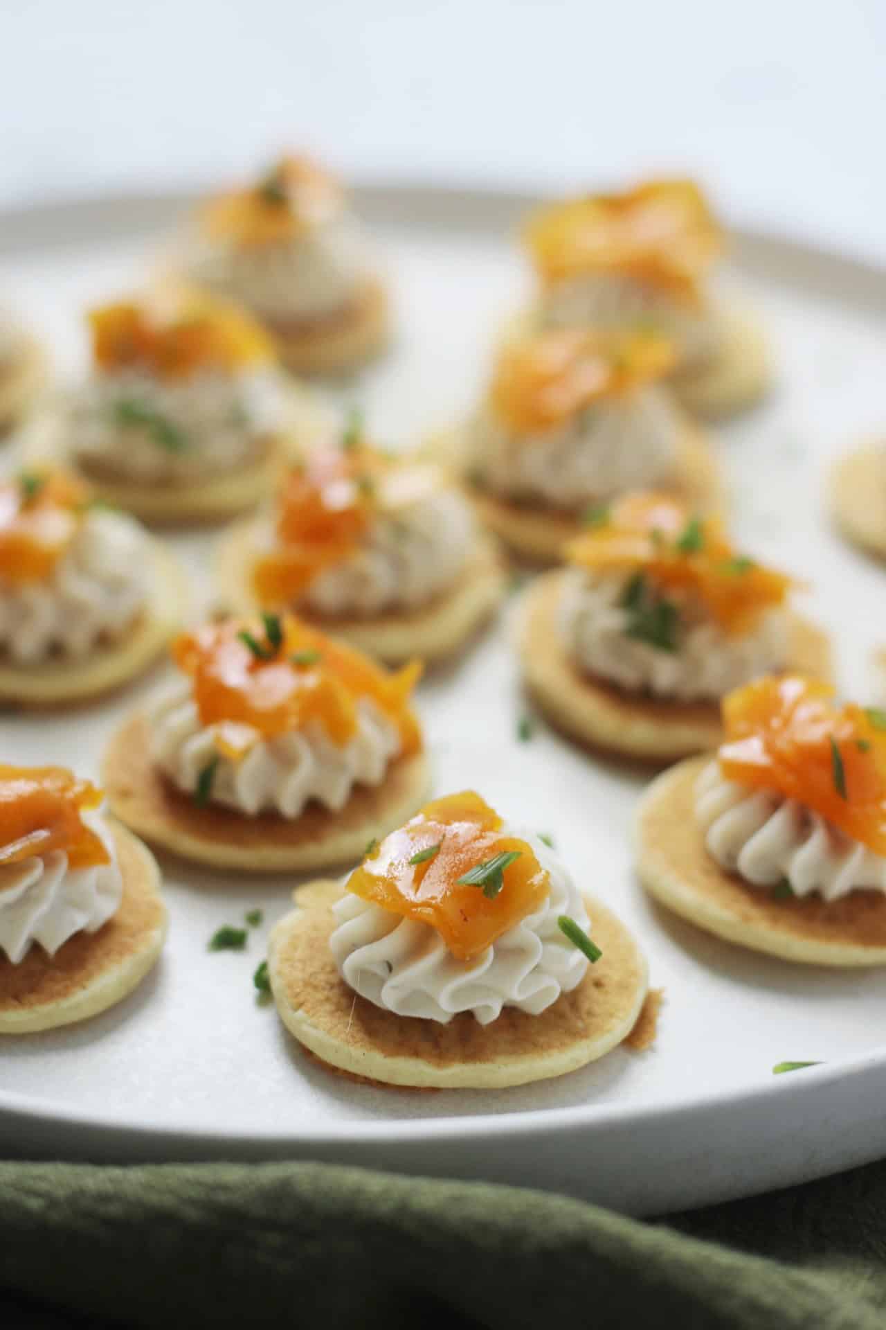 Salmon Blinis with Cream Cheese